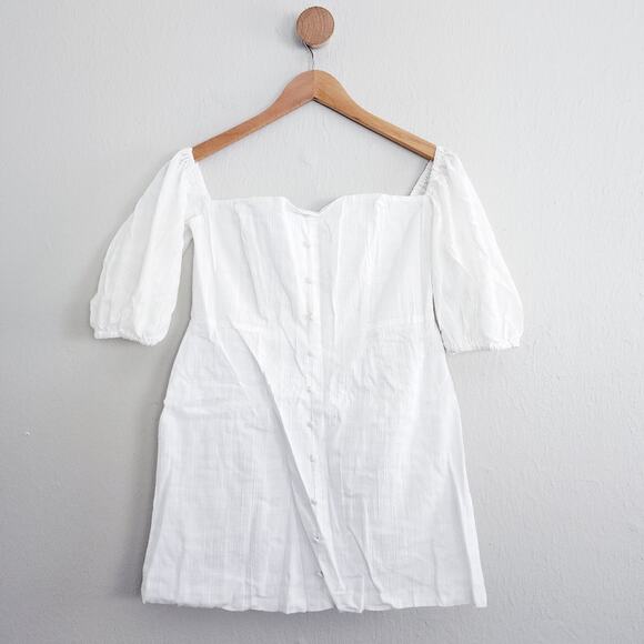 NWT Rumer The Label Revolve Chloe Off Shoulder Mini Dress Puff Sleeve Medium - Picture 4 of 12